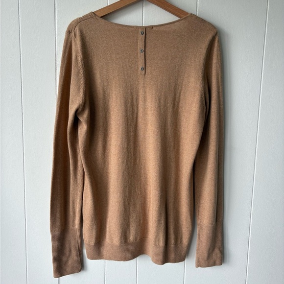 Alfred Sung Camel Cashmere Blend Sweater | Size XL - Picture 5 of 7